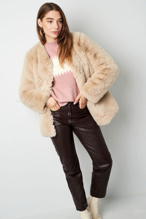 Faux fur coat - purple h5 Picture6